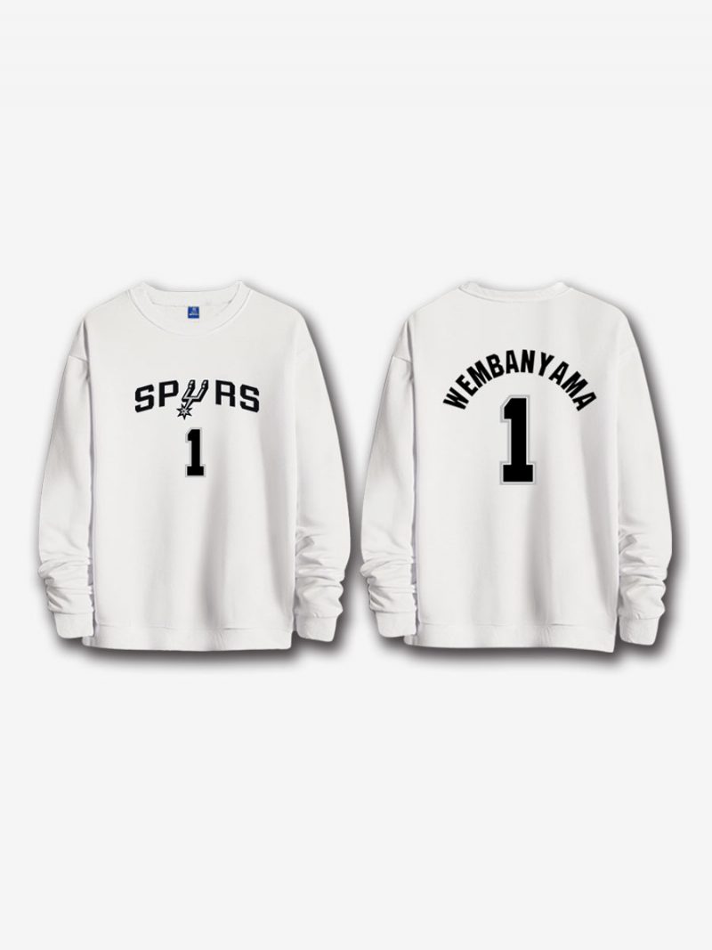 San Antonio Spurs Nummer 1 Wembanyama Herren-sweatshirt