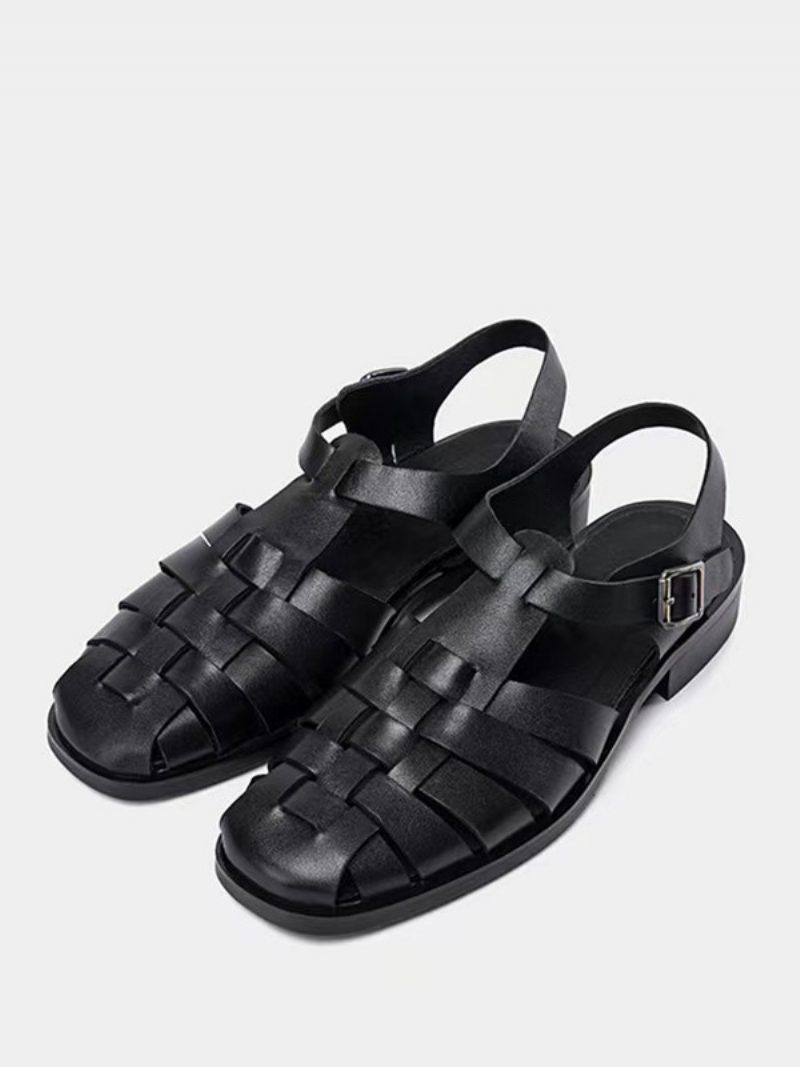 Herren-sandalen Pu-leder Gummisohle