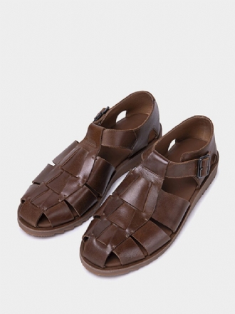 Herren-sandalen Pu-leder Gummisohle