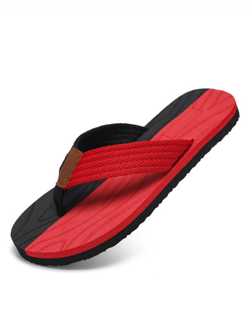 Herren-sandalen Zum Hineinschlüpfen Pvc-obermaterial Eva-sohle - Rot