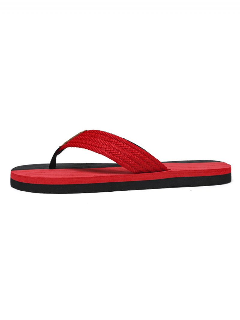 Herren-sandalen Zum Hineinschlüpfen Pvc-obermaterial Eva-sohle - Rot