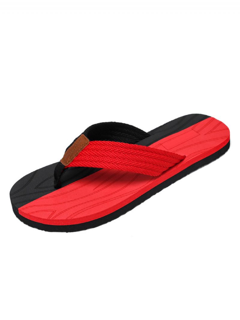 Herren-sandalen Zum Hineinschlüpfen Pvc-obermaterial Eva-sohle - Rot