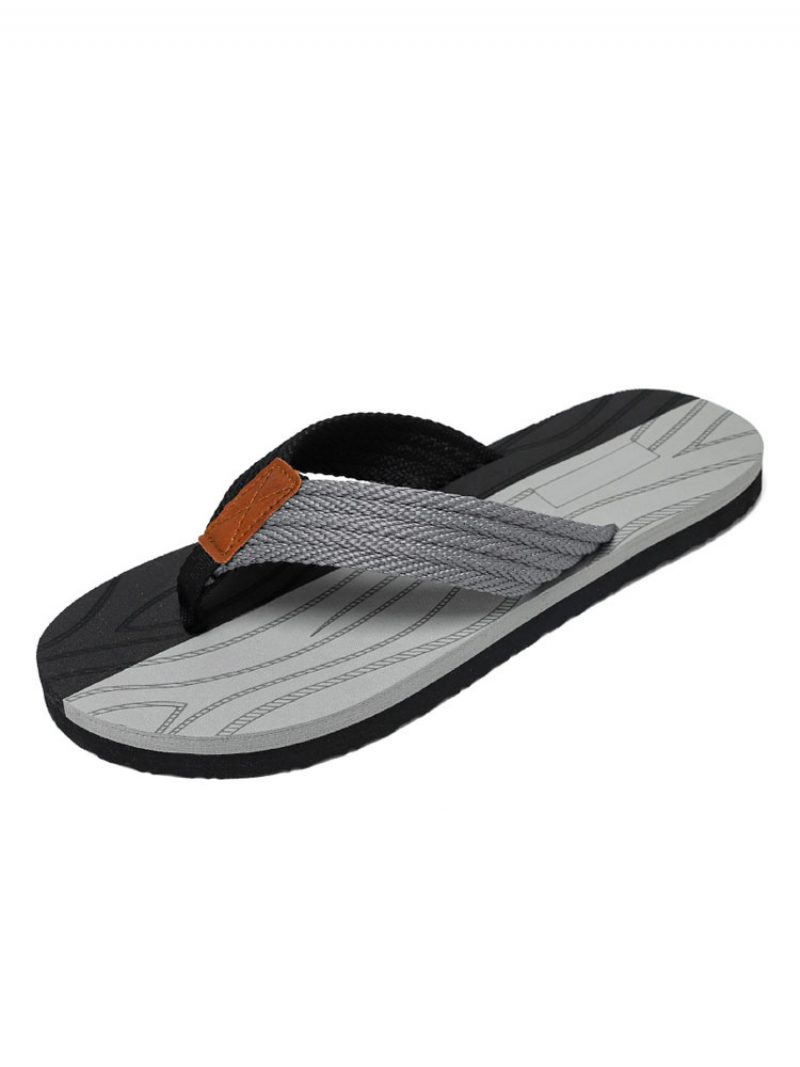 Herren-sandalen Zum Hineinschlüpfen Pvc-obermaterial Eva-sohle - Grau