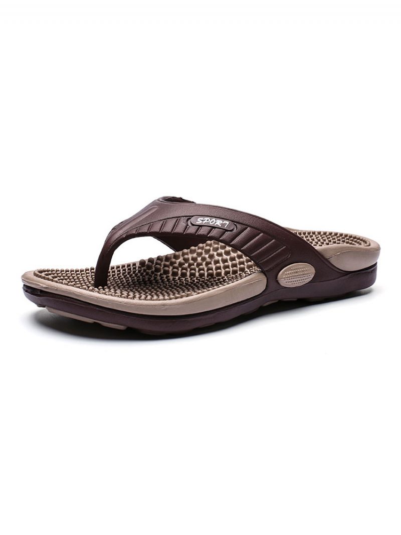 Sandalen Für Herren Slip-on-pvc-obermaterial Eva-sohle