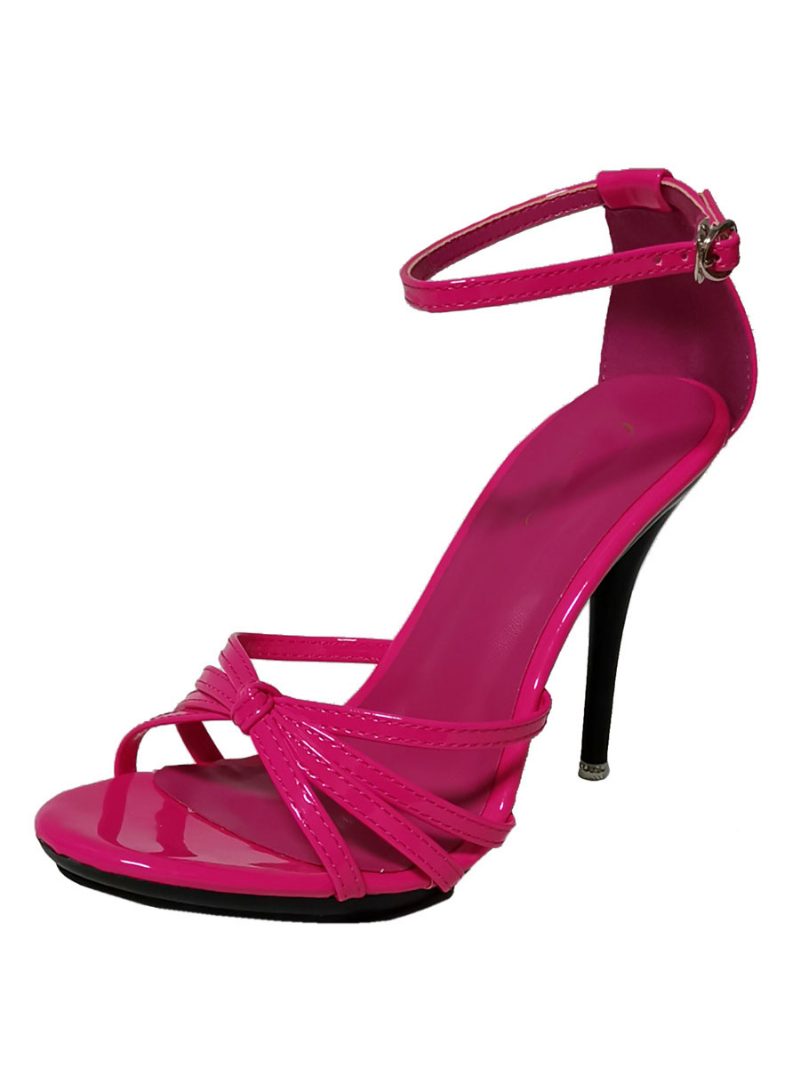 Damen-sandalen Mit Knöchelriemen Und Sexy Stiletto-absatz - Rose