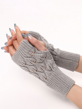 Damenhandschuhe Fingerlose Warme Strickhandschuhe Für Den Winter