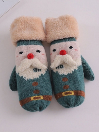 Damenhandschuhe Weihnachtsmuster Weihnachtsgeschenk Heimkleidung Winter Warm Süß Acc