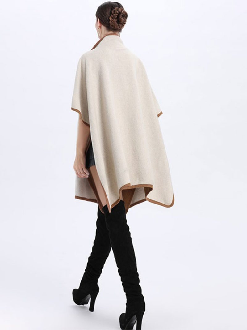 Poncho-mantel Für Damen Übergroß Cape Frühlingsoberbekleidung 2024 - Beige