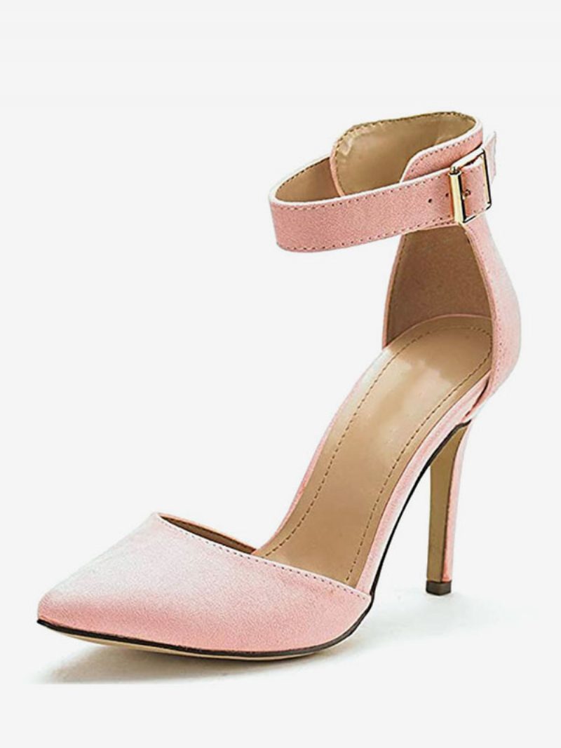 Blaue Dorsay-pumps Mit Spitzem Zehenbereich Und Stiletto-absatz Für Damen - Rosa