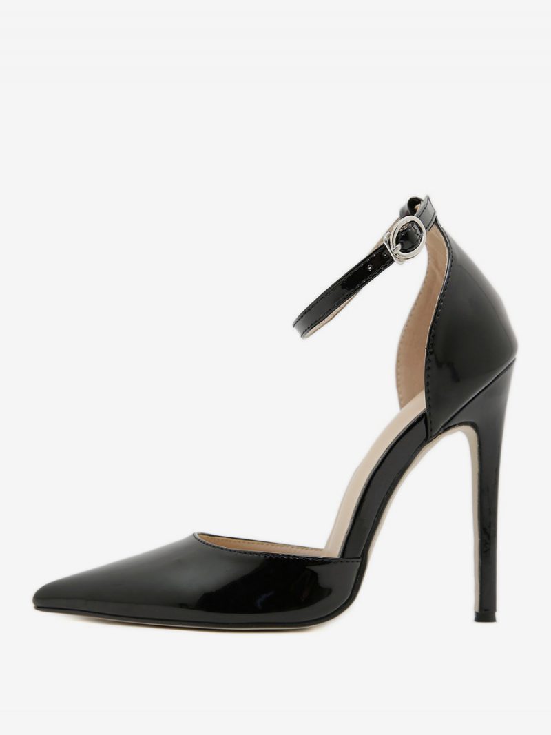 Damen High Heels Plus Size Pumps Stiletto-absatz Pu-leder - Schwarz