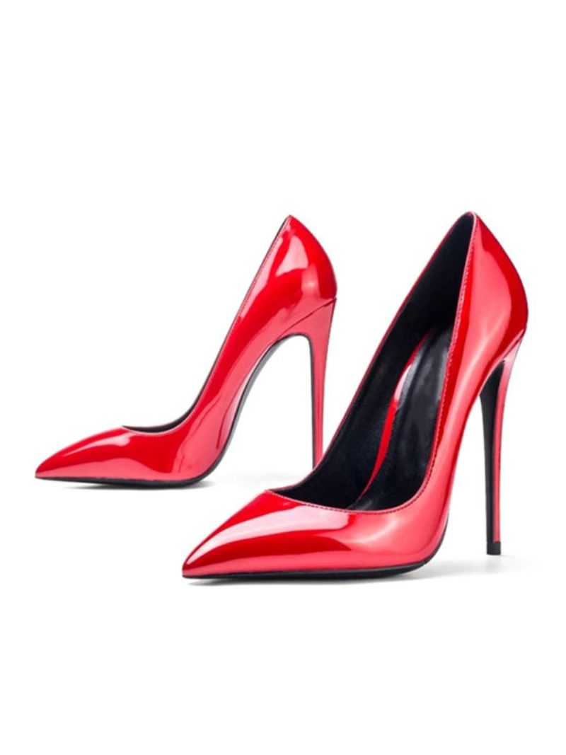 Damen-high-heels Spitzer Zehenbereich Stiletto-absatz Modische Sexy Pumps - Rot