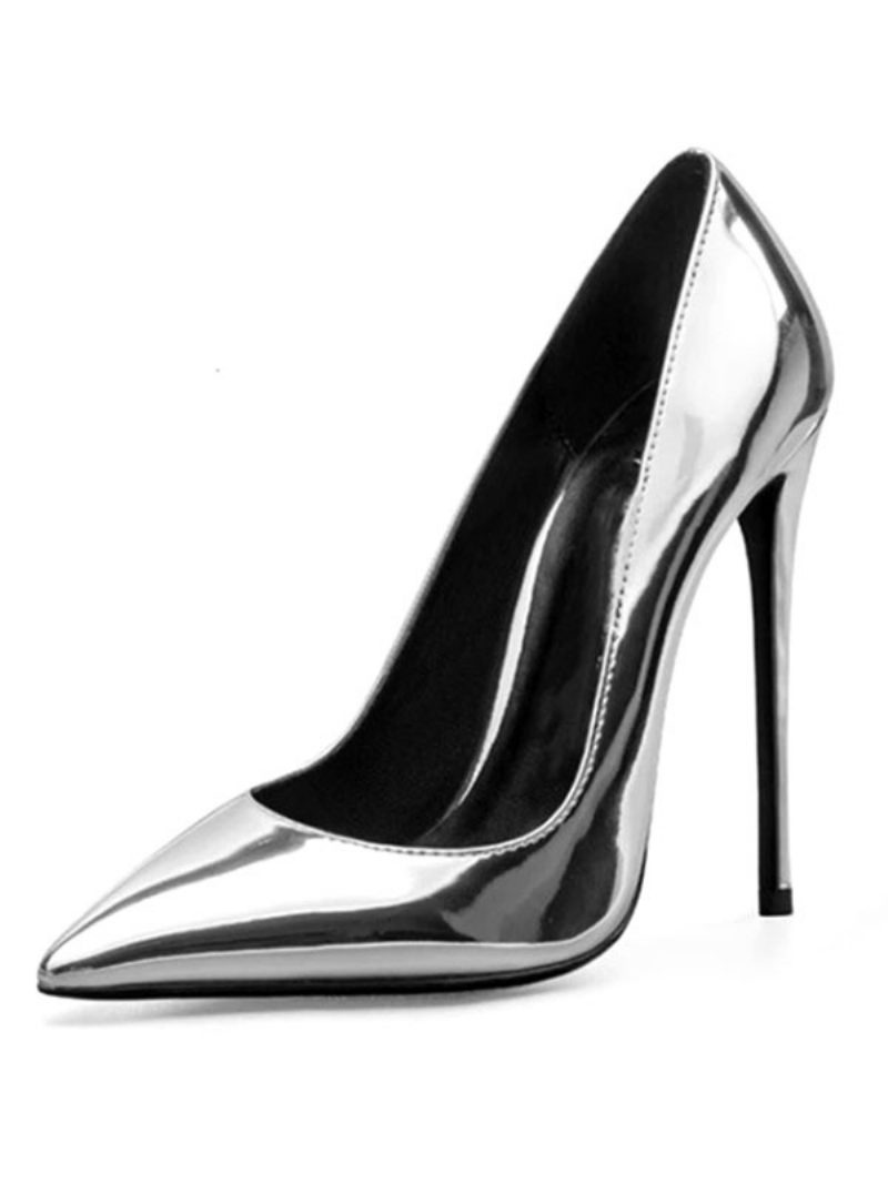 Damen-high-heels Spitzer Zehenbereich Stiletto-absatz Modische Sexy Pumps - Silber