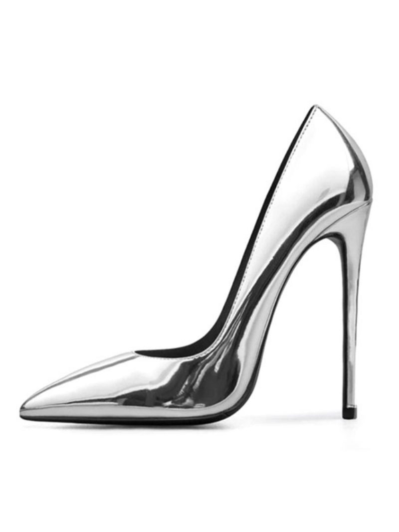 Damen-high-heels Spitzer Zehenbereich Stiletto-absatz Modische Sexy Pumps - Silber