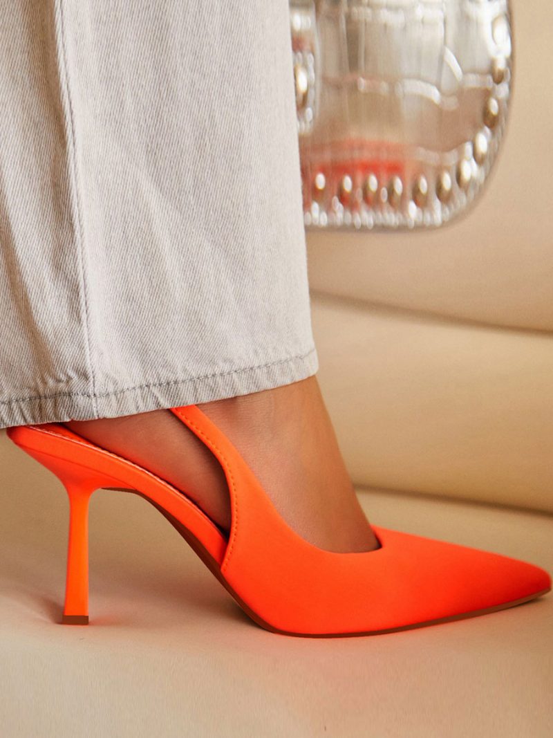 Damen High Heels Stiletto-absatz Polyester-pumps - Orange