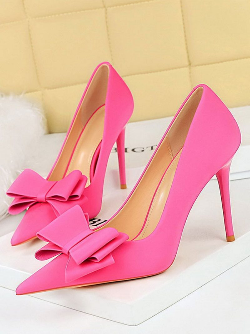 Damen-pumps Mit Hohem Absatz Stiletto-absatz Und Satin - Rose