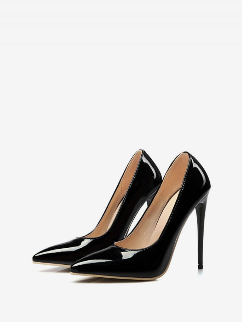 Damen-stiletto-high-heels Mit Spitzer Zehenpartie Klassische Pumps Gelb - Schwarz