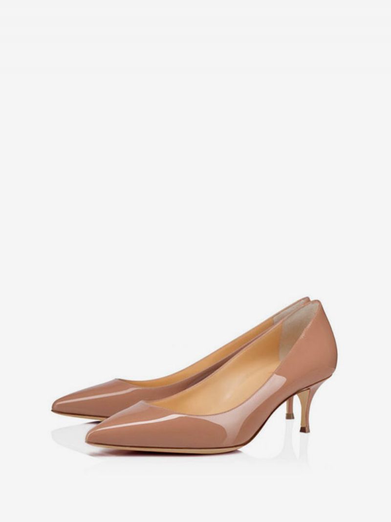 Kitten-heel-pumps Für Damen Aus Lackleder