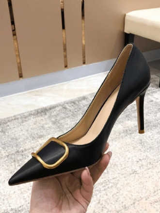 Schwarze High Heels Für Damen Mit Spitzer Zehenpartie Und Stiletto-absatz