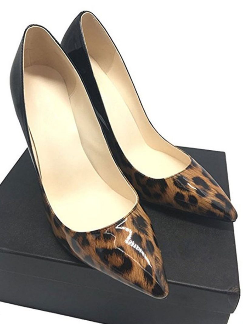 Sexy Damen-pumps Mit Leopardenmuster Und Schlichtem Stiletto-absatz - Leopard