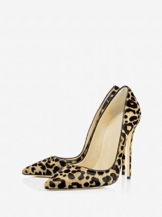 Sexy Leopardenmuster-absätze Spitzer Zehenbereich Stiletto-high-heel-pumps Für Damen