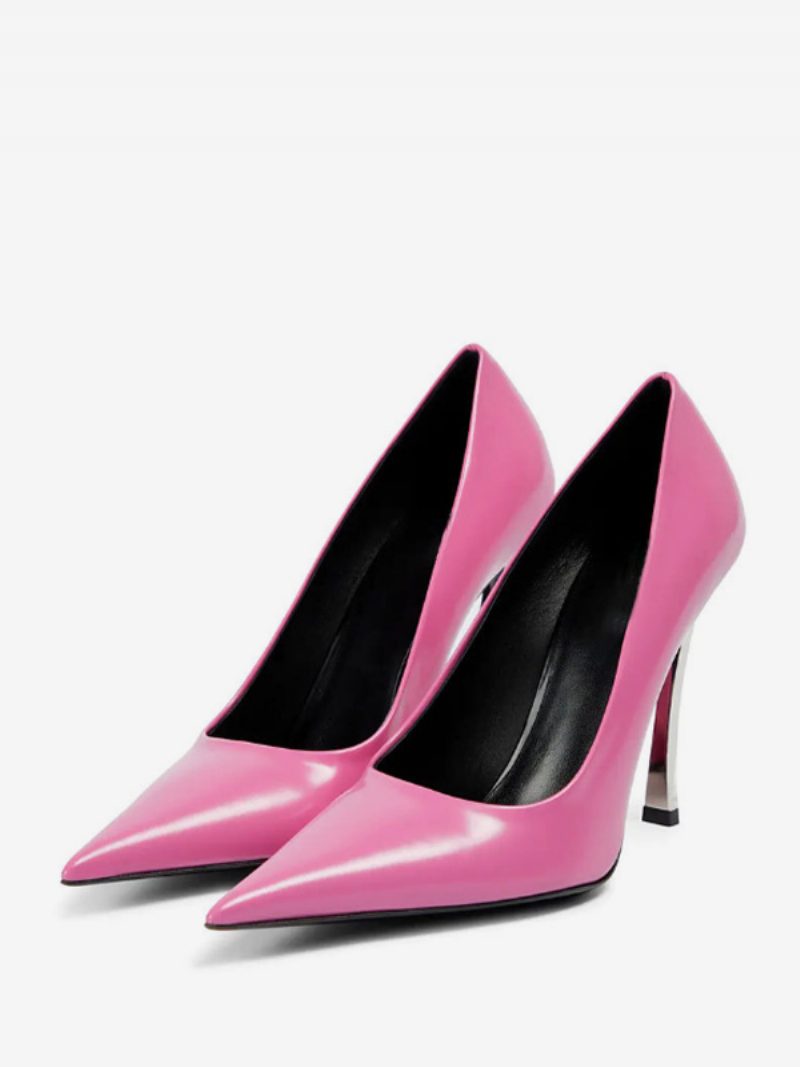 Weiße Basic-high-heels Für Damen Mit Spitzer Zehenpartie Und Stiletto-absatz - Rosa