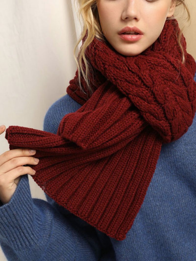 Schal Für Damen Winter Warm Acc - Burgund